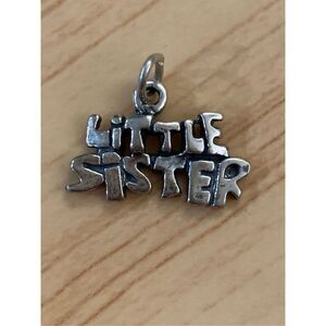 925 Little Sister Sterling Silver Jewelry Charm